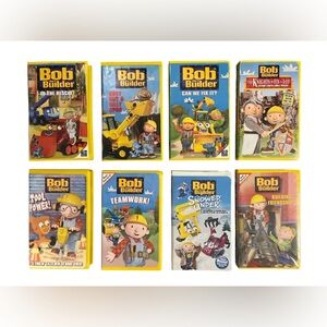 Bob the builder VHS tape bundle of 8